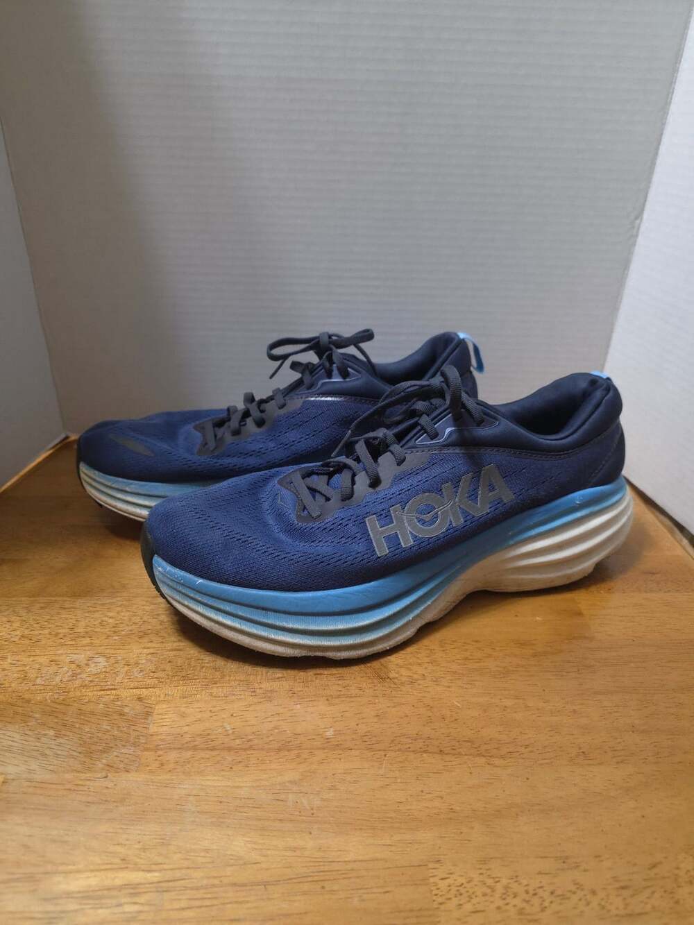 HOKA Bondi 8 Men's Running Shoes Size 11.5 Outer Space Blue